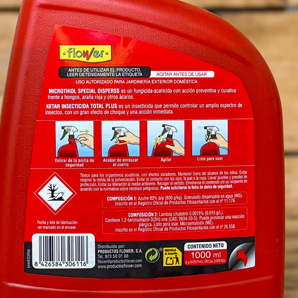 Insecticida Fungicida Acaricida Afidor Triple Acción - Imagen 2